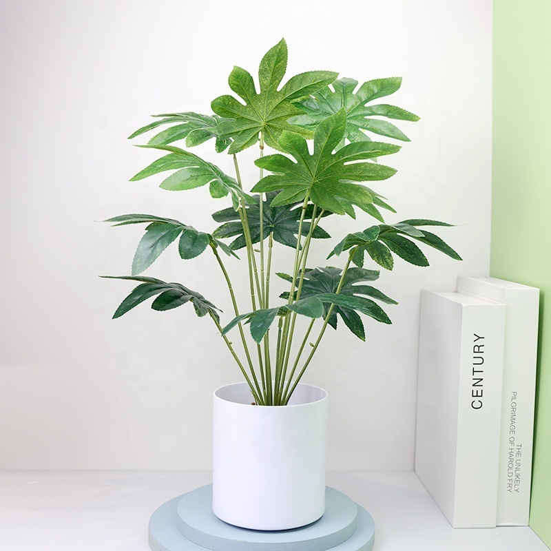 Artificial plant large tropical palm tree artificial monster artificial plant tree with flowerpot, suitable for home office livi