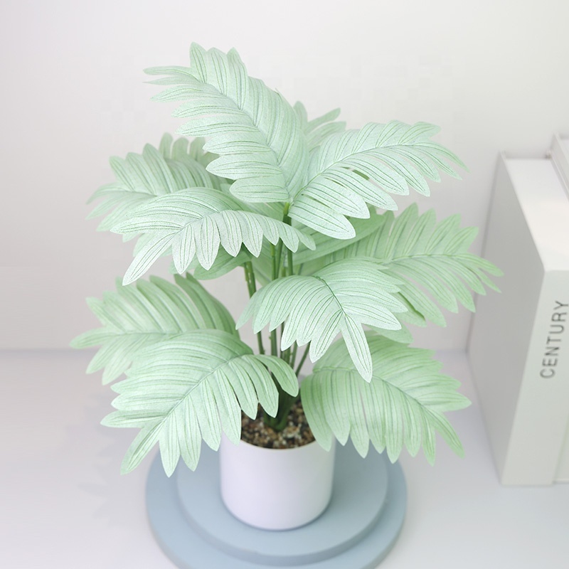 Artificial plant large tropical palm tree artificial monster artificial plant tree with flowerpot, suitable for home office livi