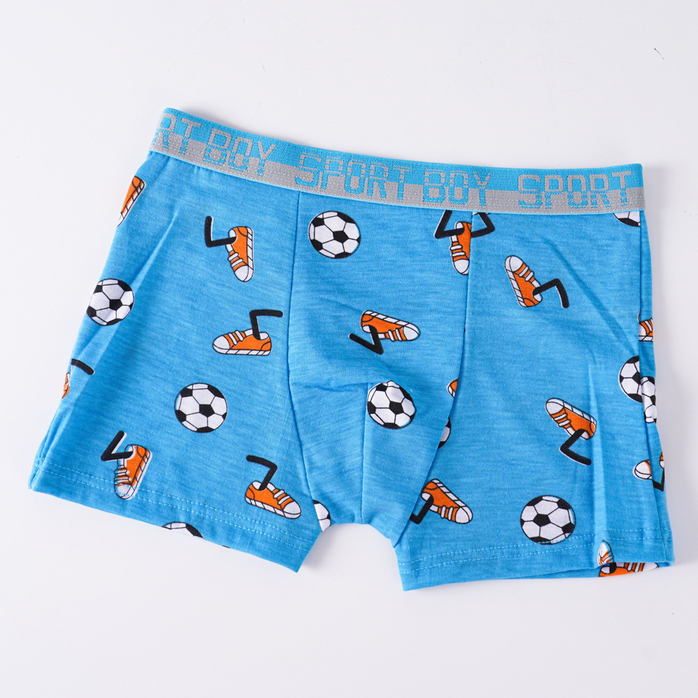 Hot Sale Custom Solid Color Printing Boxer Briefs Wholesale Kids Model Underwear For Boy