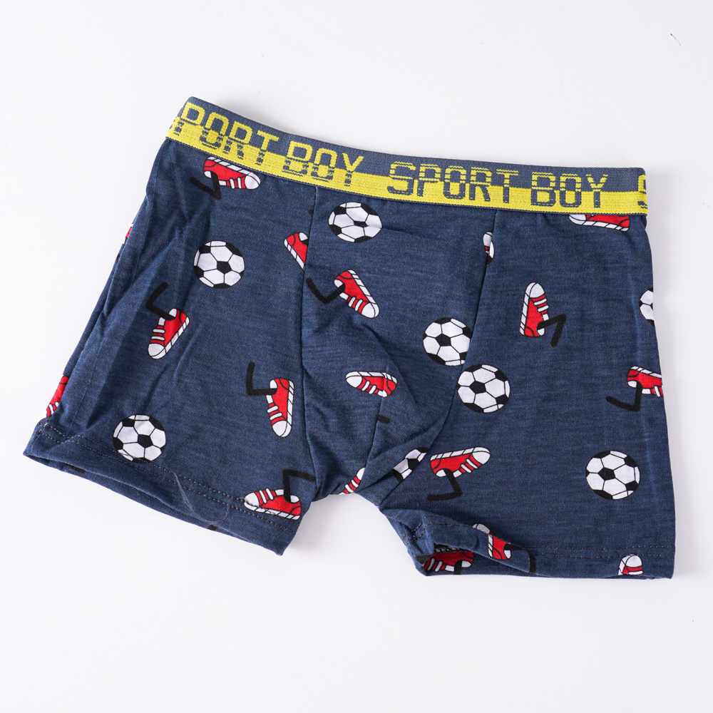 Hot Sale Custom Solid Color Printing Boxer Briefs Wholesale Kids Model Underwear For Boy