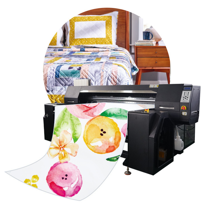 4 head High speed  pigment Inkjet printer  for cotton fabrics  with 5113 print head The hottest one pint on the fabric