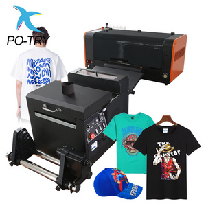 PO-TRY dtf printer dtf printer with powder shaker and oven digit t shirt a3 dtf printer i3200  printing machine