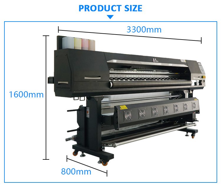 5210 6 head high speed dye DTG sublimation heat transfer paper digital printer with inkjet