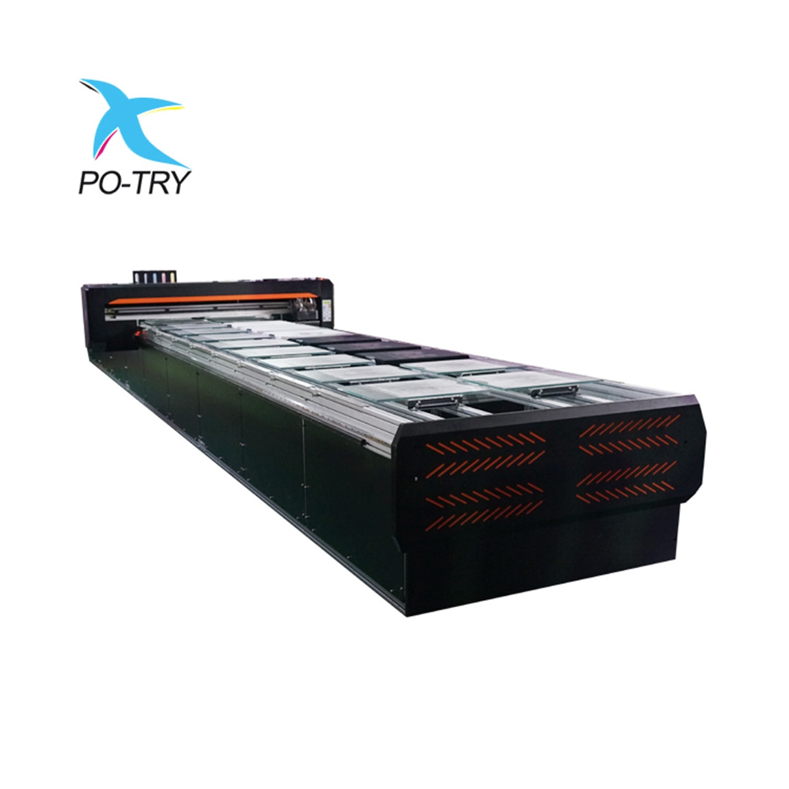 POTRY 8/16/24 Stations A3 A4 Clothes T Shirt Digital Printing Flatbed Direct to Garment Multifunctional DTG Printer