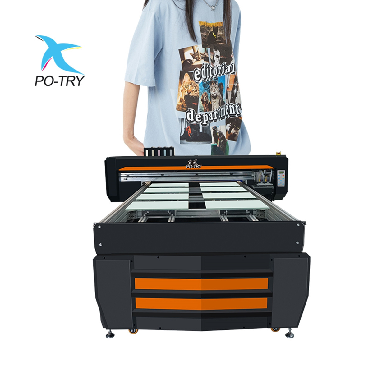 Potry Economical Cost A3 30Cm*50Cm Dtg T Shirt Printer Cheap Direct To Garment Printer For Cotton Tshirt