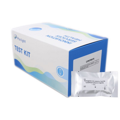 Human Glycosylated hemoglobin HbA1c reagent test kit rapid test strip for Diabetes