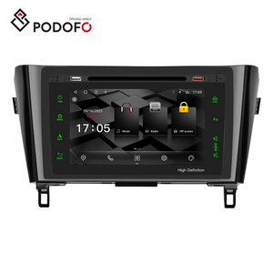 Podofo Car DVD Player 10.1 Inch Android Car Radio 8 Core 2+32GB CarPlay Android Auto For NISSAN X-TRAIL/Qashqai 2014 GPS DSP RDS