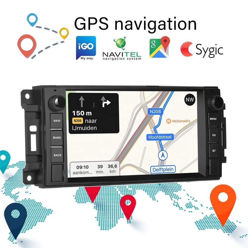 (EU/US Stock) Podofo 2+64GB Carplay Android Auto Car Radio 2 Din 7'' BT WiFi GPS FM For Chevrolet/Chrysler/Jeep/Dodge/300C