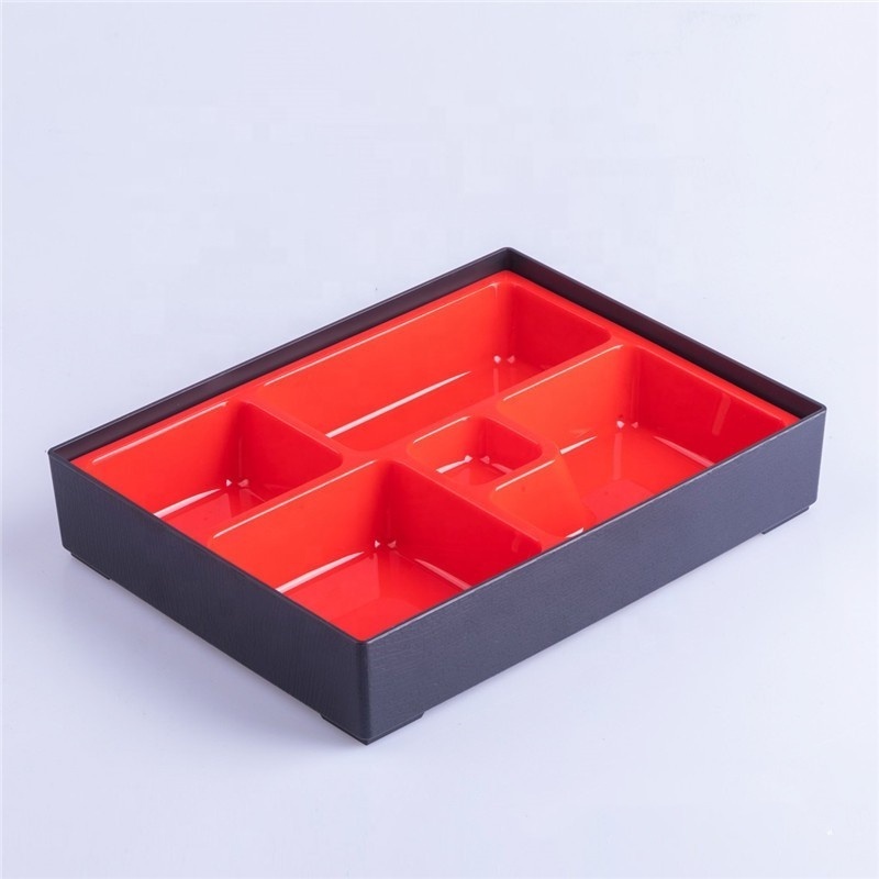 Bento Box 5 Compartment Japanese Food Container Bento Sushi Box Lunch Thermal Insulated Bento Box with Lid