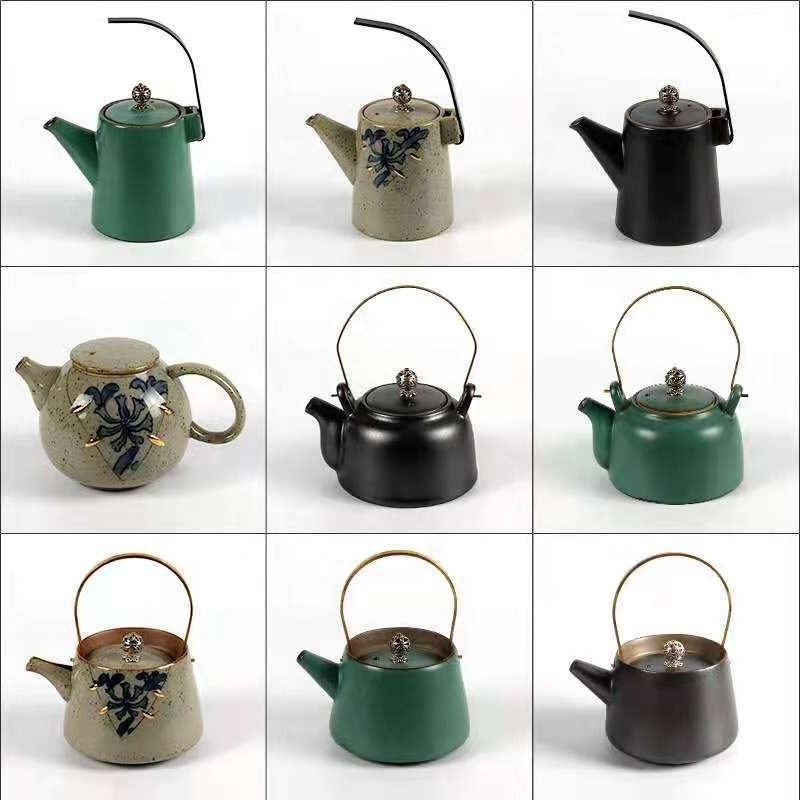 Ceramic Tea Pots & Kettles Porcelain Tea Pot Set With Tray Coffee & Tea Sets With  Cup