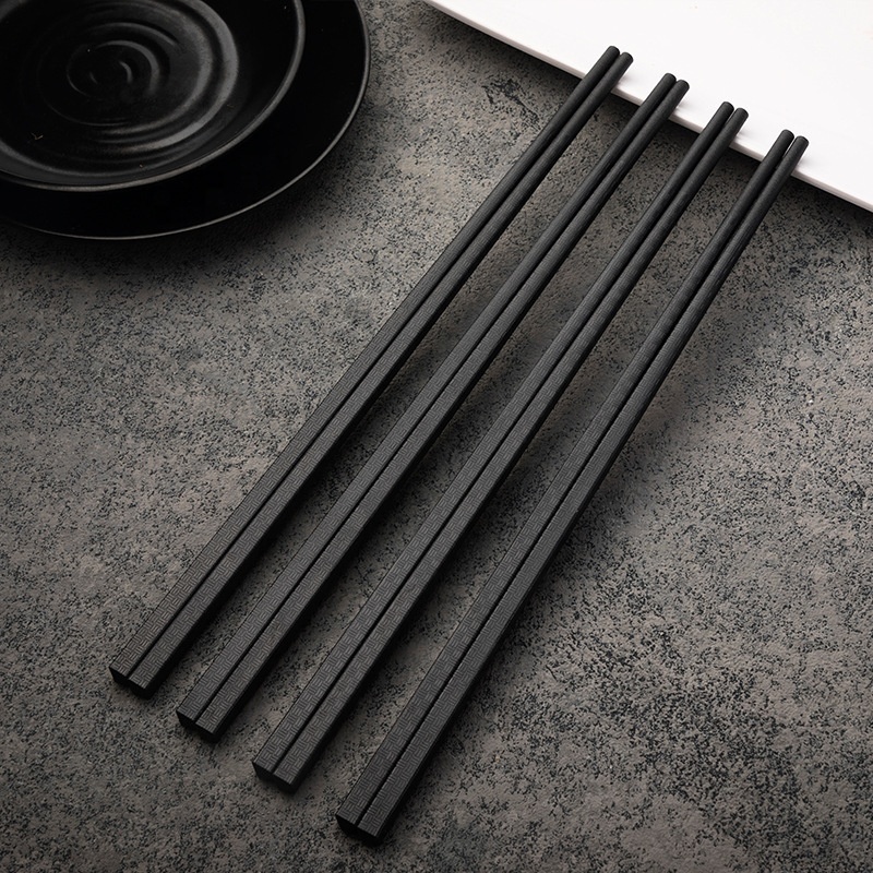 Factory Price Reusable Durable Kitchen Tableware Sushi Chopsticks Non-Slip Chinese Chopstick Plastic Alloy Chopstick