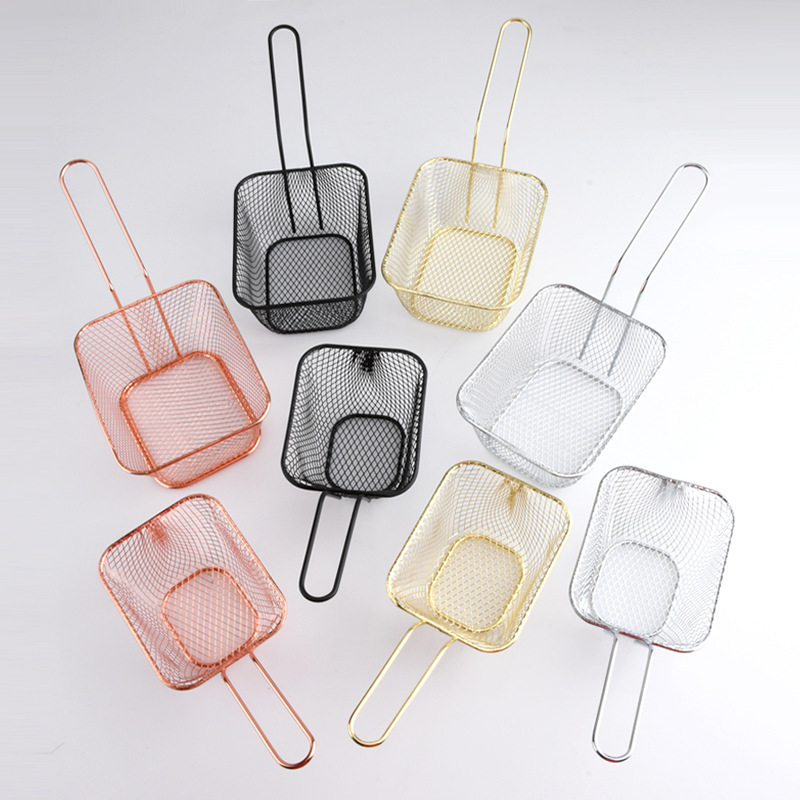 ttainless Steel Frying Strainer 304  wire mesh kitchen cooking deep frying basket/chicken frying basket/fried basket