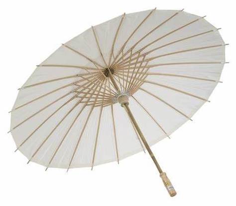 PoeticExist Chinese Straight Custom Big Protecting Guangdong Bali Beach Outdoor Wedding Souvenir Sun Shade White Paper Parasols