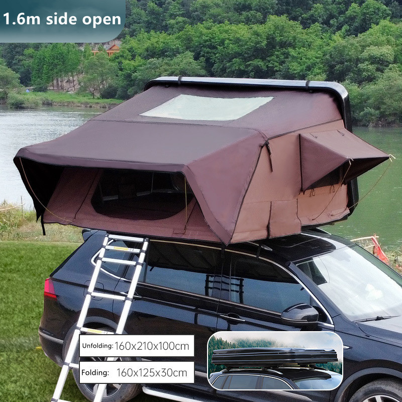 SUV Outdoor Camping Snow Wind Rain Sun Proof ABS White Black Hard Shell Medium and Big Folding Car Side Open Tent