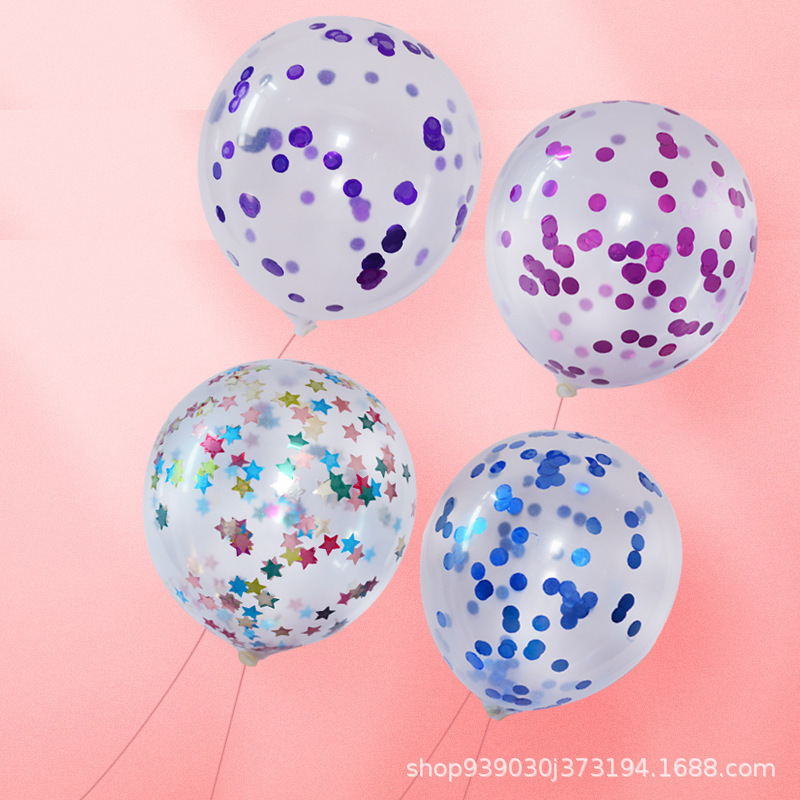 Transparent Bobo Bulk Valentine Balloon With Confetti