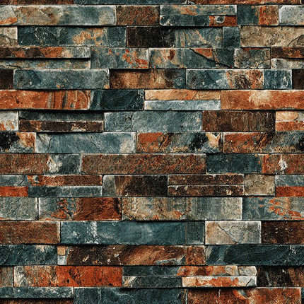 Custom 3d Black Marble Brick Texture Studio Home Decoration Living Room Pvc Wallpaper