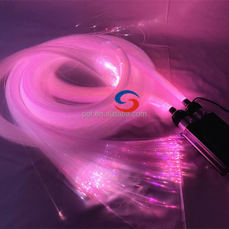 factory price rgb led starry sky ceiling roofing fiber optic light kit engine for battery operated fiber optic lights