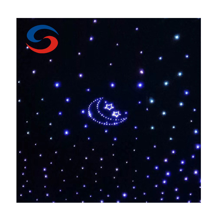 Fiber optic star ceiling kit, 400 strand*0.75mm PMMA fiber end glow light 1.5m length with 16W RGB light source