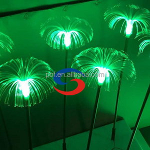 factory price garden outdoor lighting decoration multicolored residential artificial plant fiber optic reed night lights