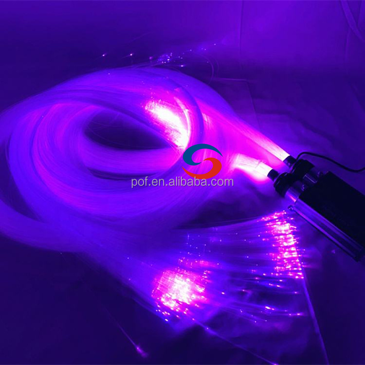 factory price rgb led starry sky ceiling roofing fiber optic light kit engine for battery operated fiber optic lights