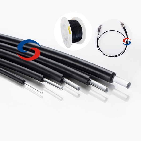 top quality communication fiber optic cable manufacturer optical fiber cable made by Jiangxi DS with black jacket 2.2mm