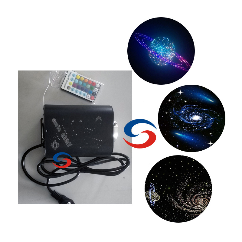 factory price rgb led starry sky ceiling roofing fiber optic light kit engine for battery operated fiber optic lights