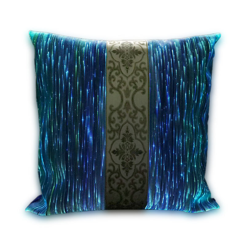 OEM ODM Wholesale glow in the dark plush fabric lighting up fiber optic luminous fabric