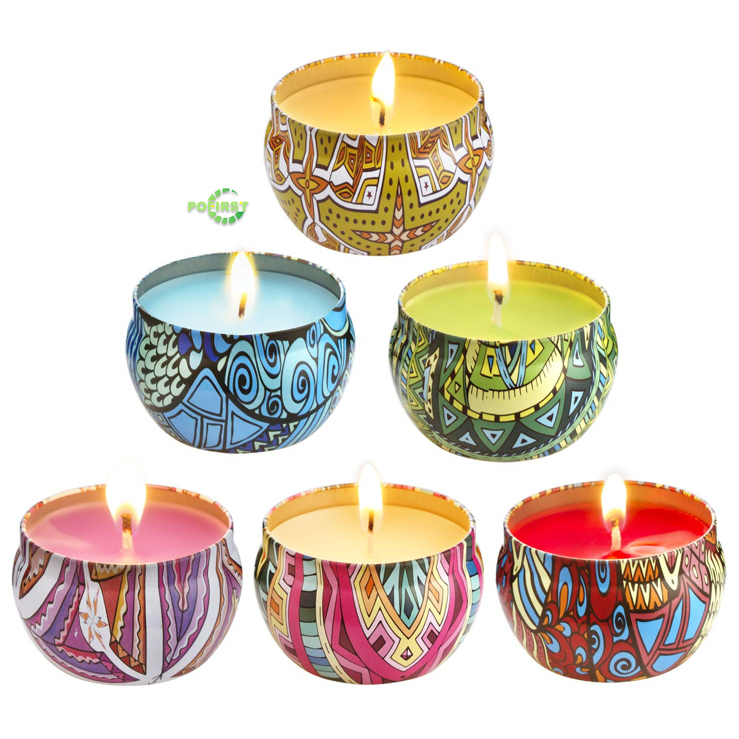 small led flickering wax scented candle creative scented aromatic and decorative candles