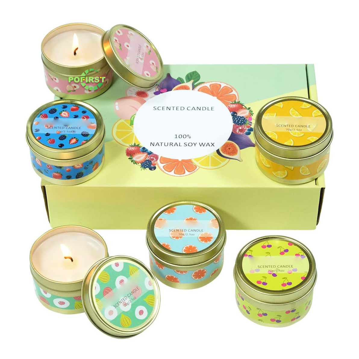 small led flickering wax scented candle creative scented aromatic and decorative candles