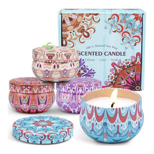 small led flickering wax scented candle creative scented aromatic and decorative candles