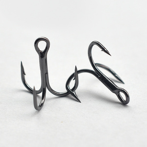 factory wholesale fishhook treble hook lure hook high carbon steel fishing hooks