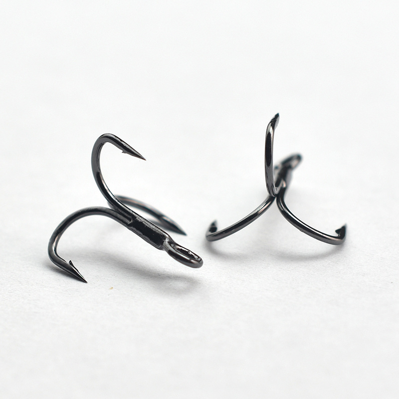 factory wholesale fishhook treble hook lure hook high carbon steel fishing hooks