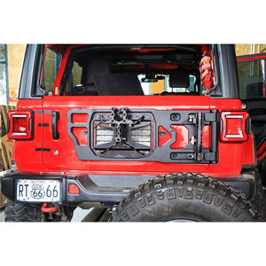 POISONFROG Spare Wheel Carrier Tire Carrier Tire Support With Lock for 2018-UP Jeep Wrangler JL