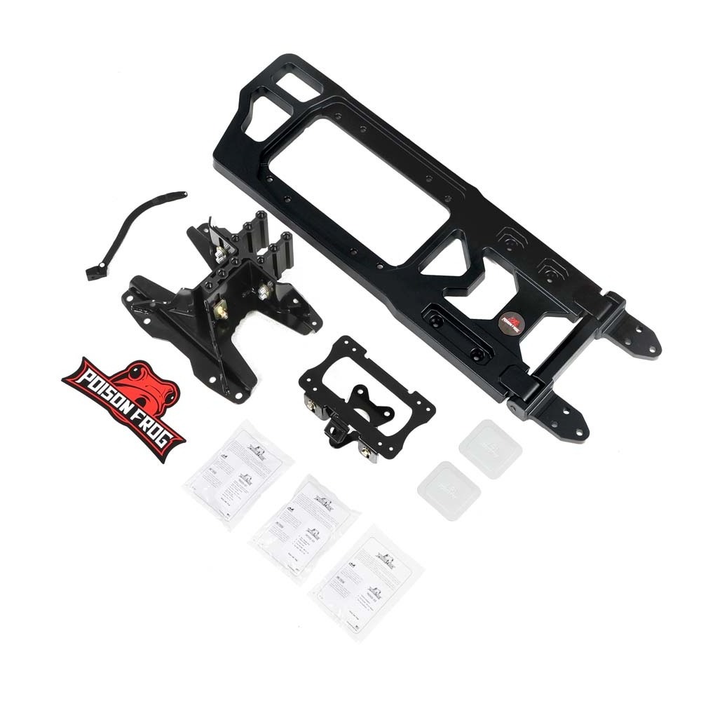 POISONFROG Spare Wheel Carrier Tire Carrier Tire Support With Lock for 2018-UP Jeep Wrangler JL