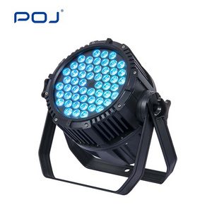 POJ OJ-P543F Night Club Professional Led Stage Light 54X3W Rgb Dj Ip65 Dmx Waterproof Led Par Light