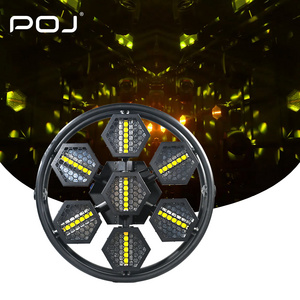 POJ OJ-0760X Stage Dj Disco Background Light Dmx Hexagon  Led Lamp Rgb Strobe Matrix Retro Led Stage Light