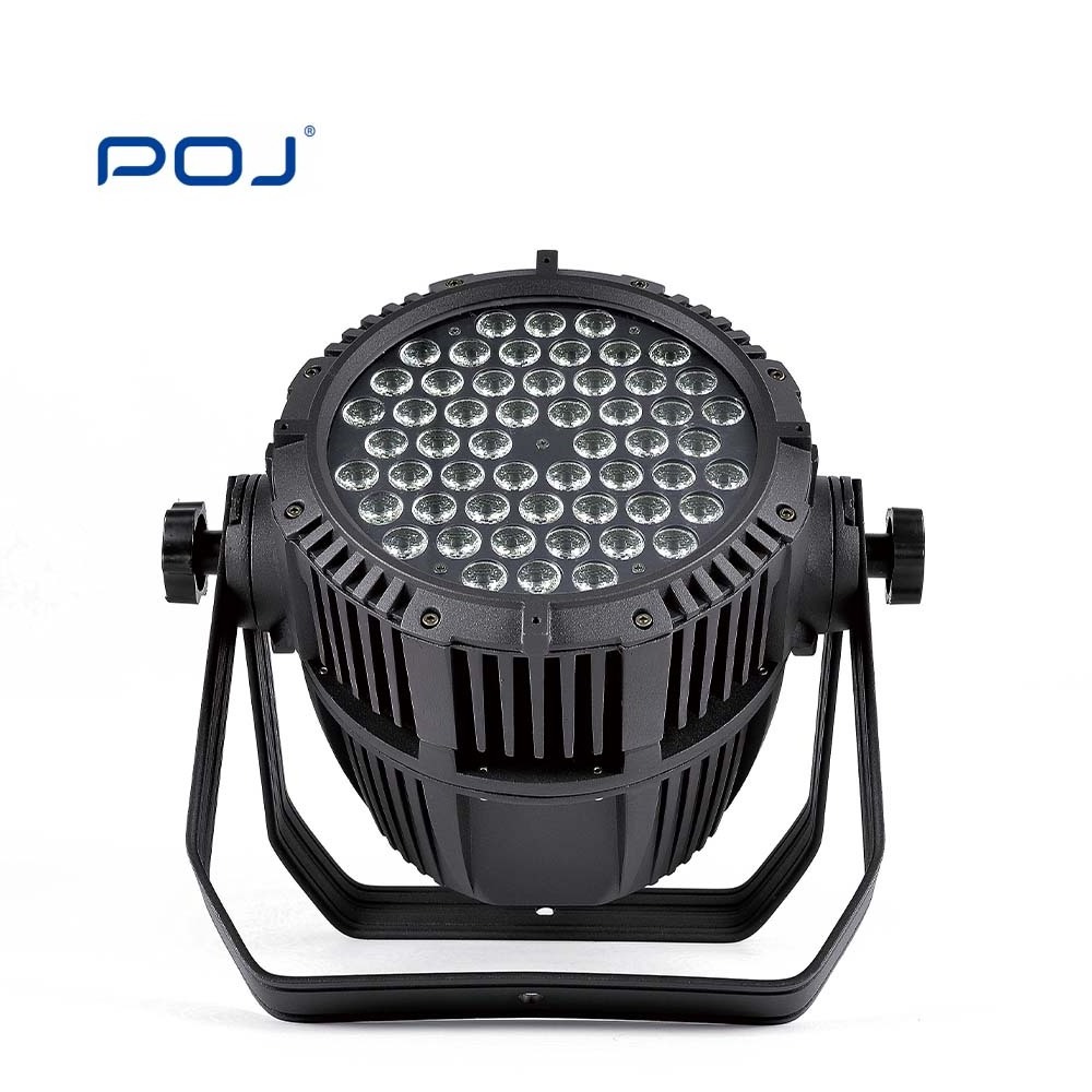 POJ OJ-P543F Night Club Professional Led Stage Light 54X3W Rgb Dj Ip65 Dmx Waterproof Led Par Light