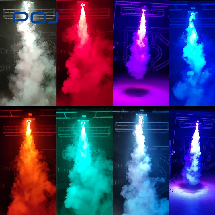 POJ OJ-YC3000T Party Supplies Stage Smog Maker3000W Fog Smoke Machine Vertical Upper Spray Fog Machine