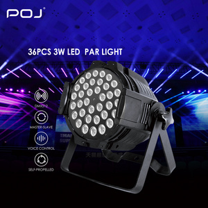 POJ OJ-P363L High Brightness Professional Cob Dmx  Led Mini Dj Stage Light Disco Rgb 36 Par Light