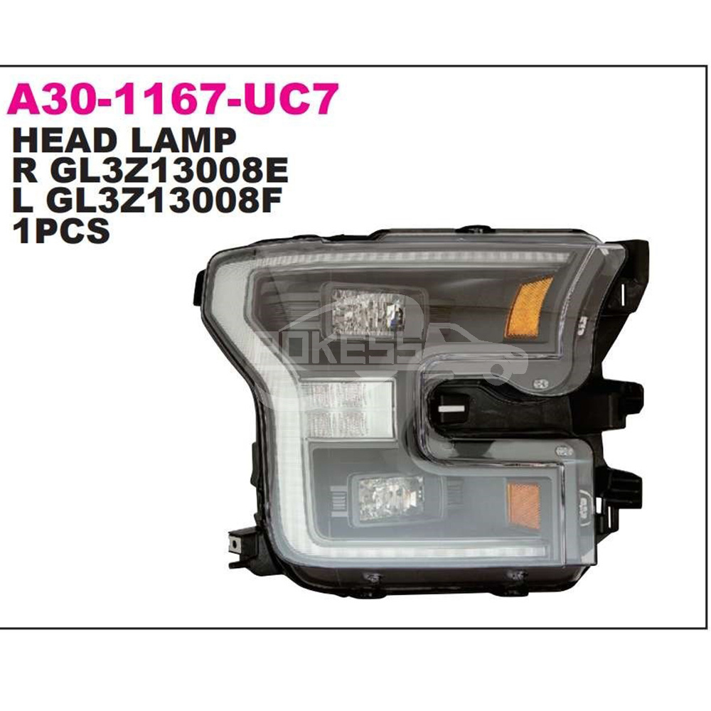 F150 LED Headlights  GL3Z13008E GL3GL3Z13008CZ13008G A30-1167R-UC7 for Ford F150 Scheinwerfer Right LED Headlight Assembly