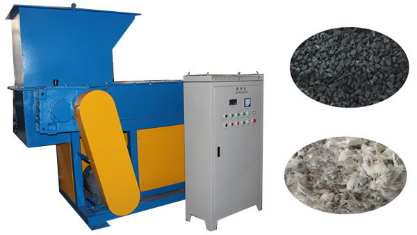 plastic shredder with single shaft design zip-top can wood rubber plastic lumps film woven bag single shaft shredder