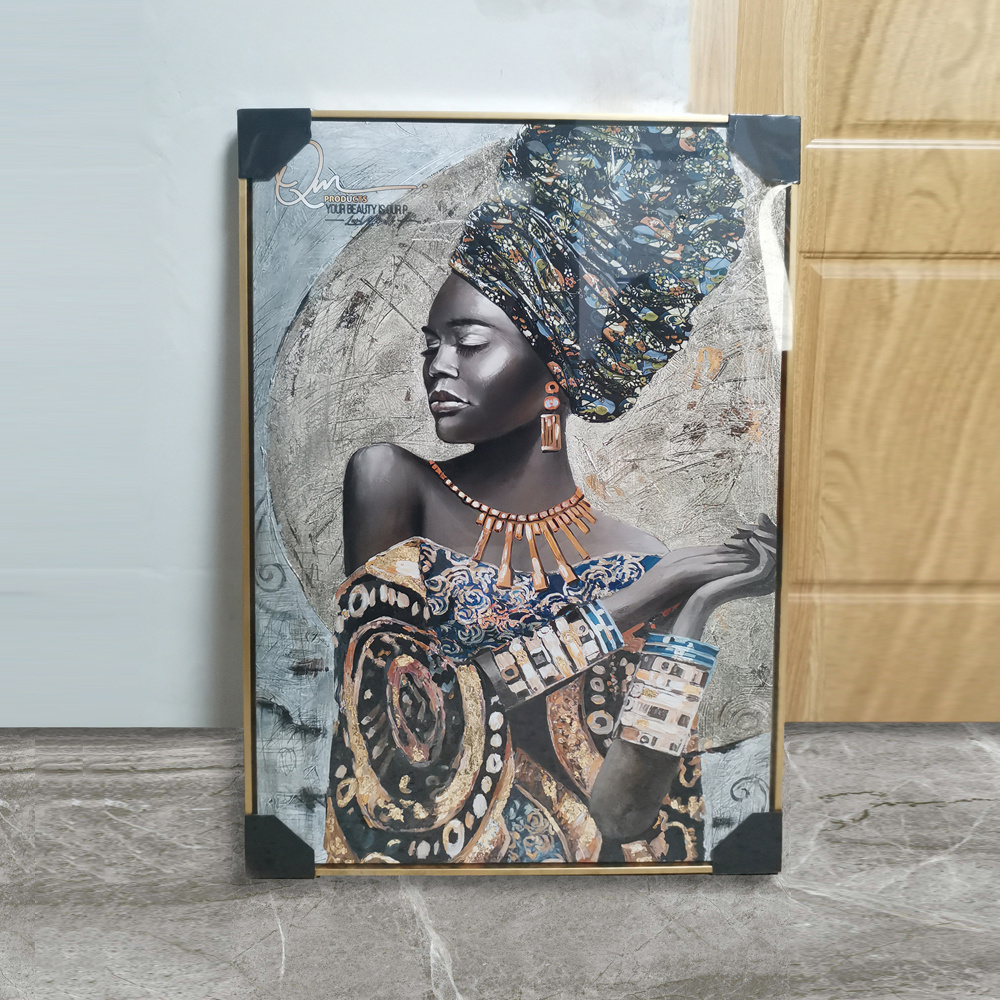 African Black Woman Graffiti Art Posters And Prints Abstract African Girl Canvas Paintings On Wall Art Pictures Wall Decor