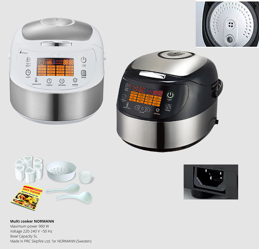 OEM 5L 6cup Stainless steel multi digital novel kitchen appliances black electric rice cooker