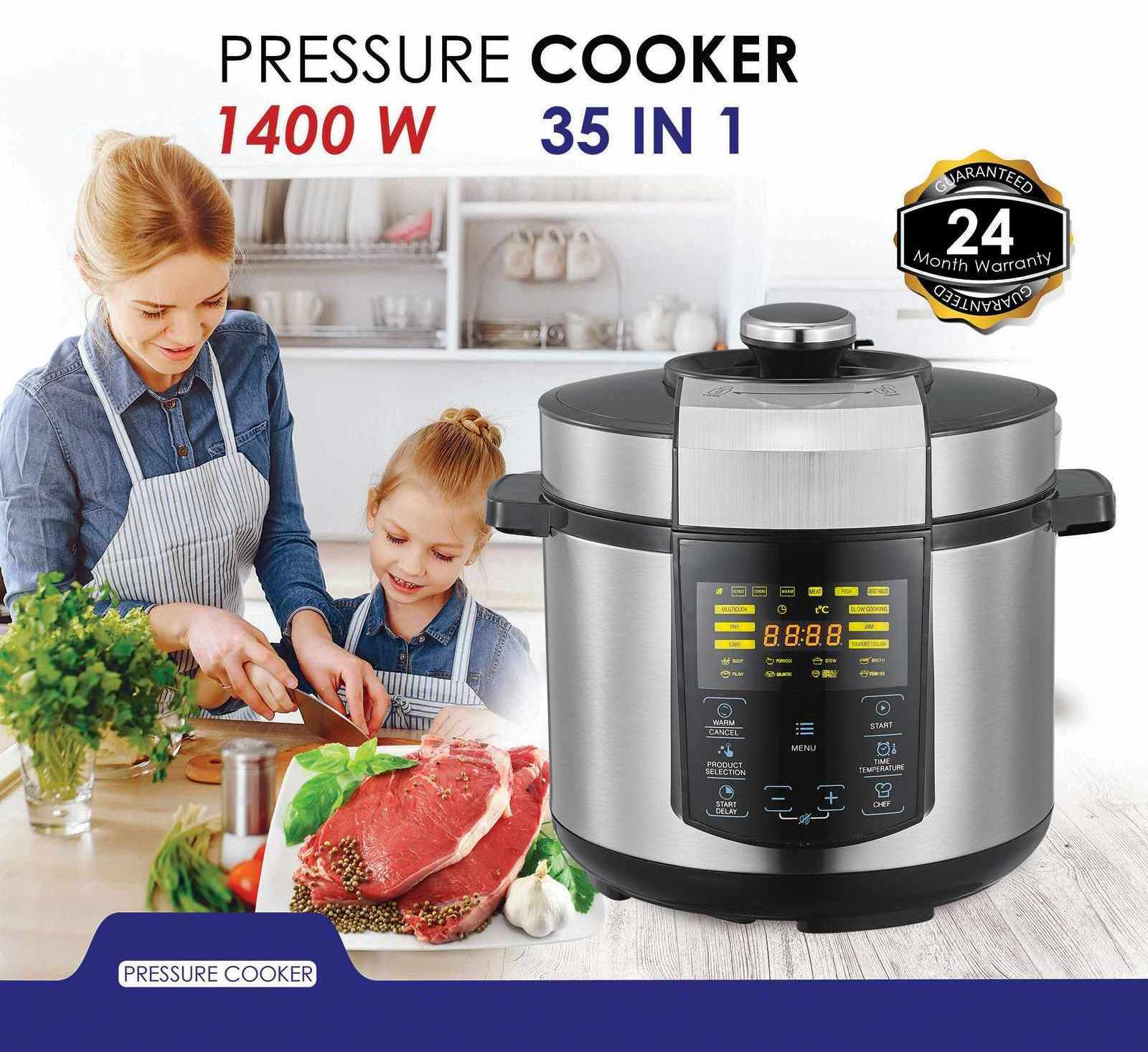 5L Aluminum Inner Pot National Portable Multifunction Multicookers Microwave Stainless Steel Steam Rice Electric Pressure Cooker