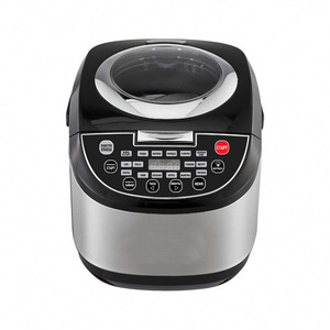 Hot Sale OEM Hotel 5L Stainless Steel 3D keep warm Cooking time and temperatureadjusted by yourself Slow Rice Cooker