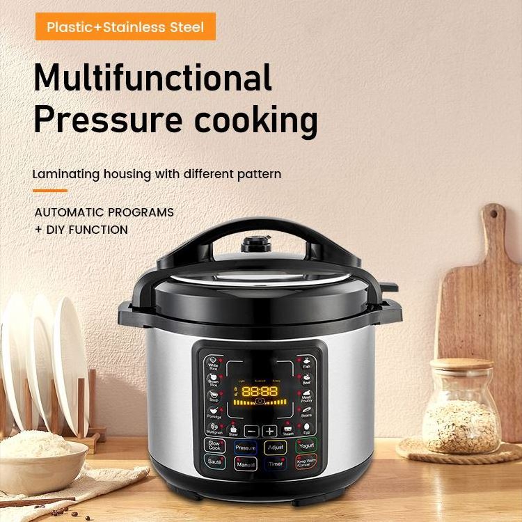 New Design Large Capacity 4-12 Litre Non Stick Induction Stew Soup Aluminium Pot Pressure Cooker