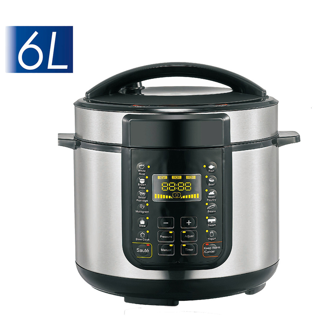 OEM product 6Qt 220V 50Hz Stainless steel inner pot dessini high quality electric pressure cooker