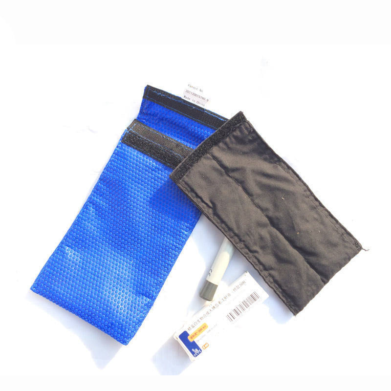 Blue color insulin pen cooler bag for outsidfe