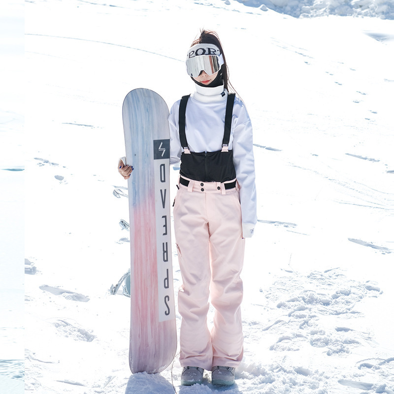 New Fashion High Quality Ski Bib Waterproof Womens Snowboard Pants Men'S Bib Snow Pants Skiing Ski Bib With Adjustable Straps