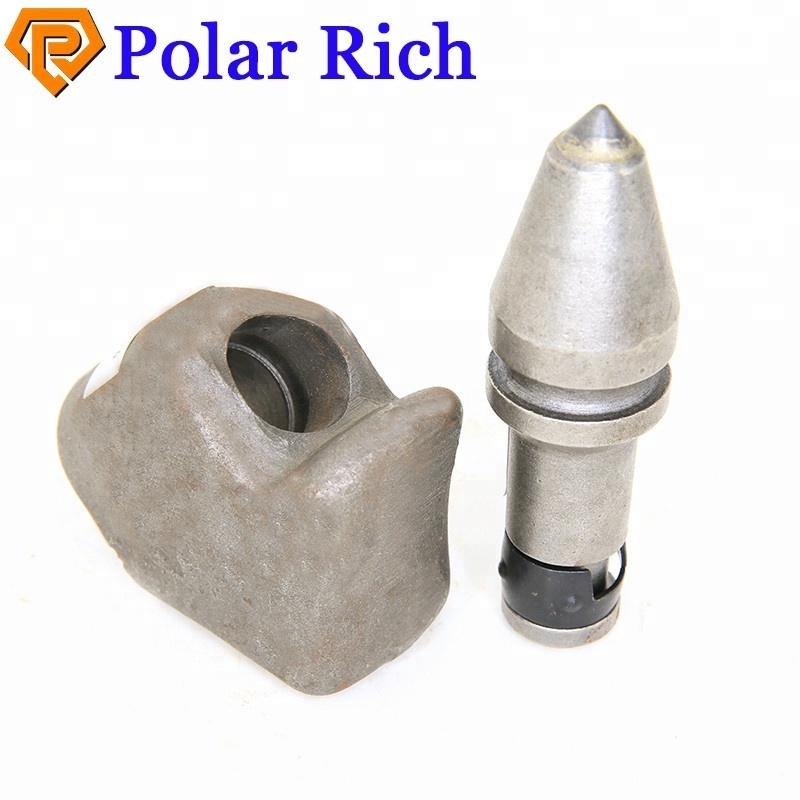 Carbide cutting piling bullet teeth rock saw trencher